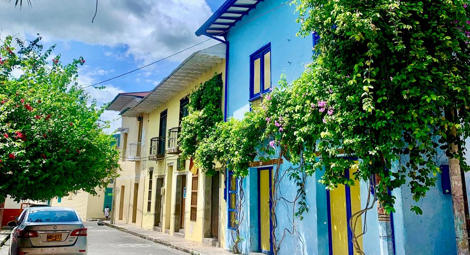 Kleurrijke huizen in Tobia Kleurrijke huizen in Tobia